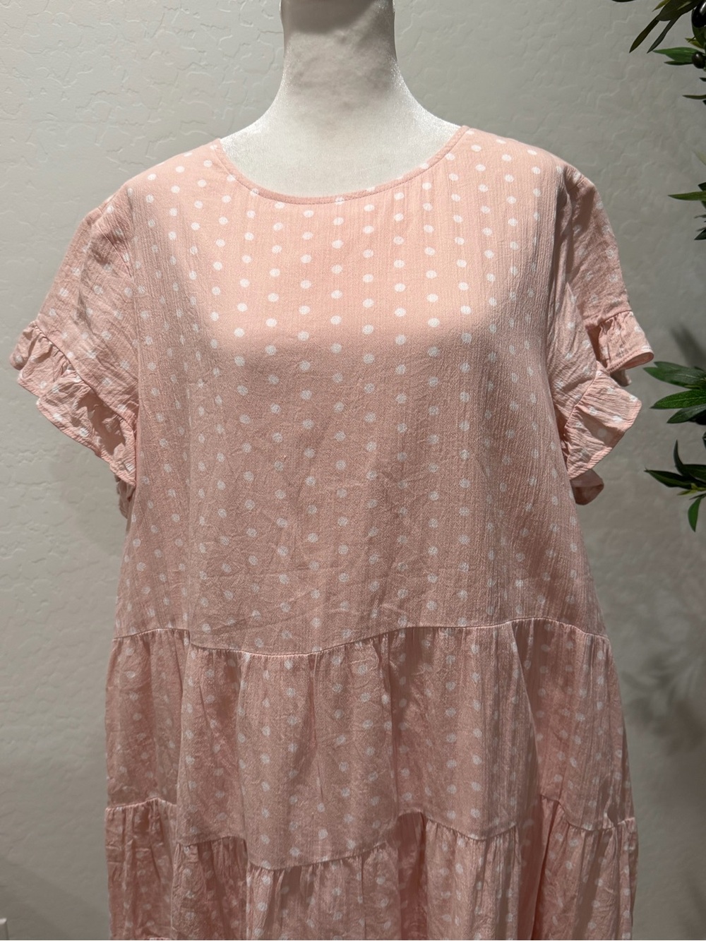 Rachel Parcell Polka Dot Cotton baby doll Dress Size Large - Picture 6 of 8
